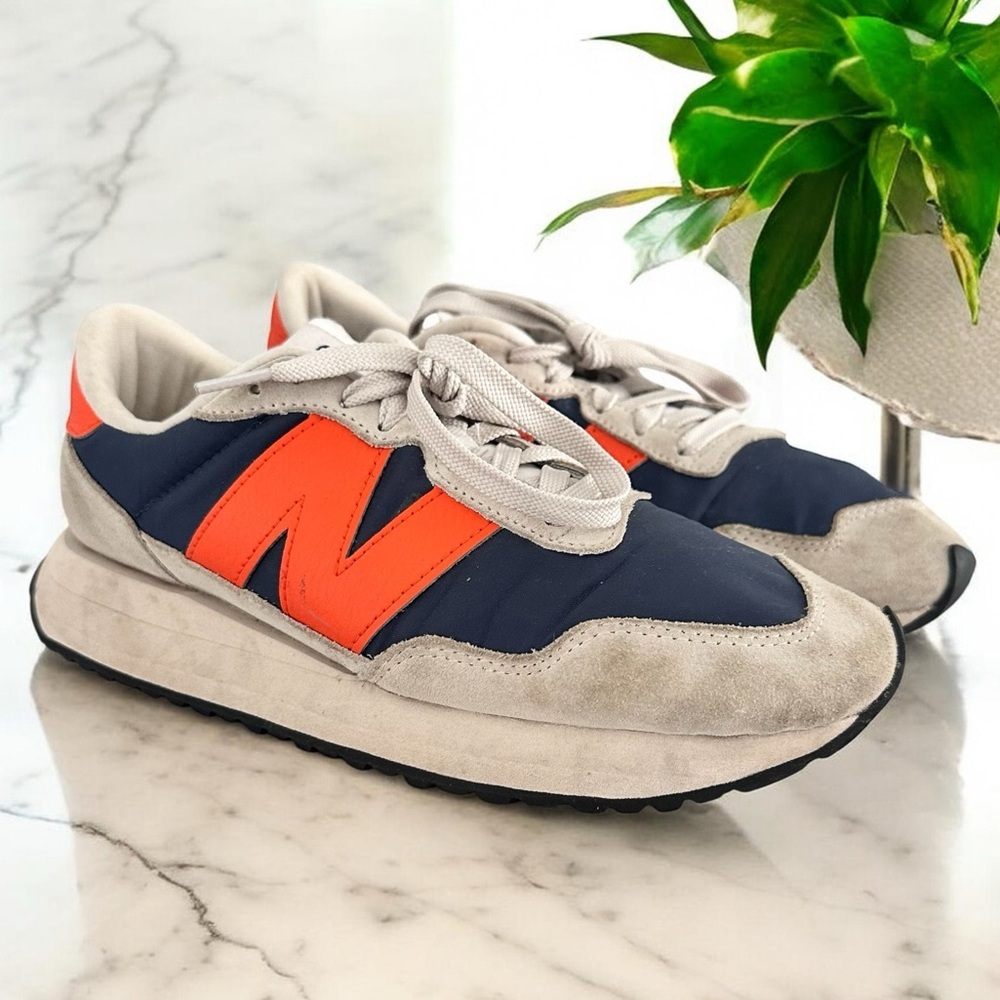 New Balance 237 Blue and Orange Sneakers